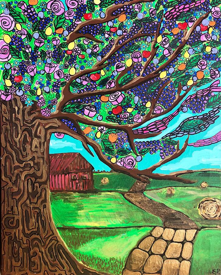 On The Farm - A Mixed Media Fantasy Adventure Mixed Media by Evjenia Psarris On The Farm - A Mixed Media Fantasy Adventure Mixed Media by Evjenia Psarris