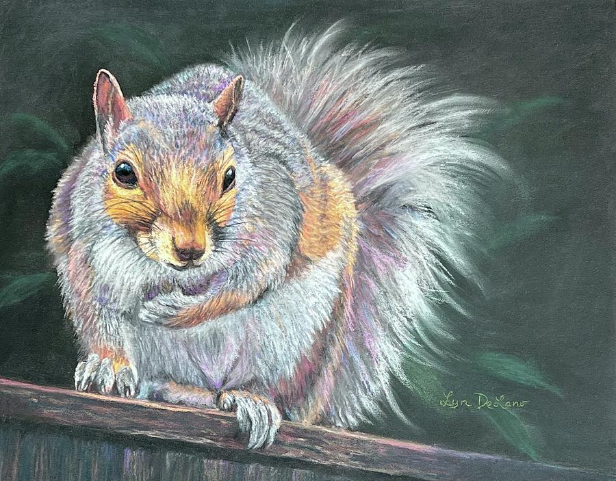 On the Fence Pastel by Lyn DeLano