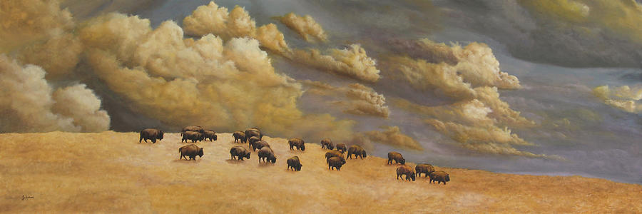 On The Horizon Painting by Johanna Lerwick