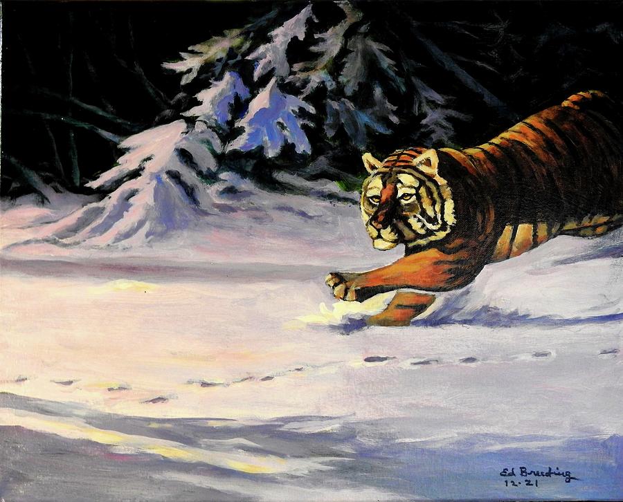 On The Hunt Painting by Ed Breeding