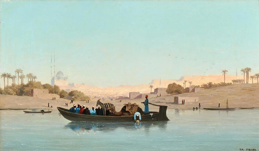 On The Nile Drawing by Charles Theodore Frere French Fine Art America