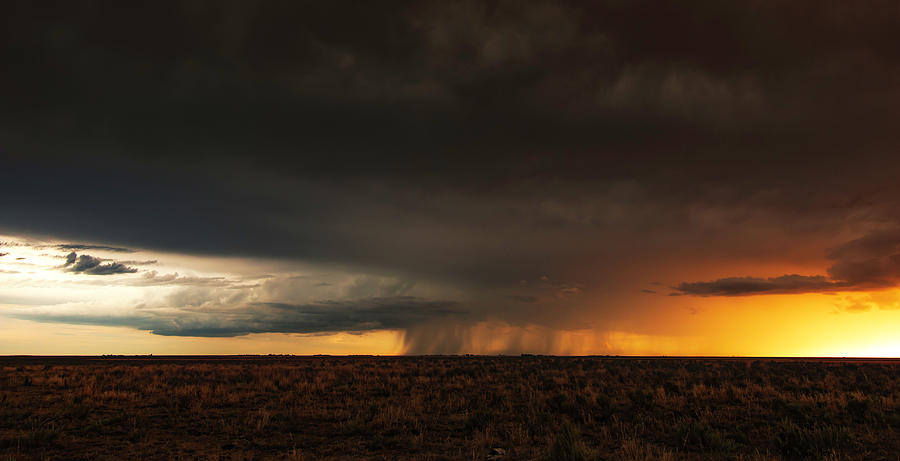 On The Plains, Under The Storm, Into The Light Photograph by Brian Gustafson