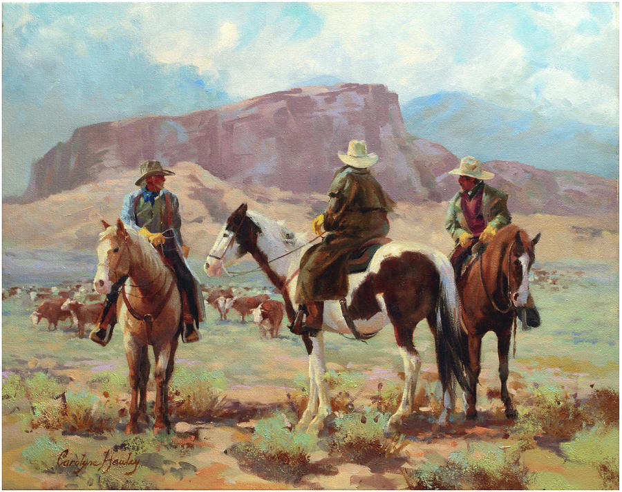 On The Range Painting by Carolyne Hawley