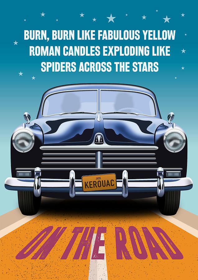 Kristen Stewart Digital Art - On The Road - Alternative Movie Poster by Movie Poster Boy