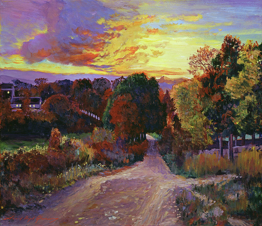 On The Road Home Painting by David Lloyd Glover
