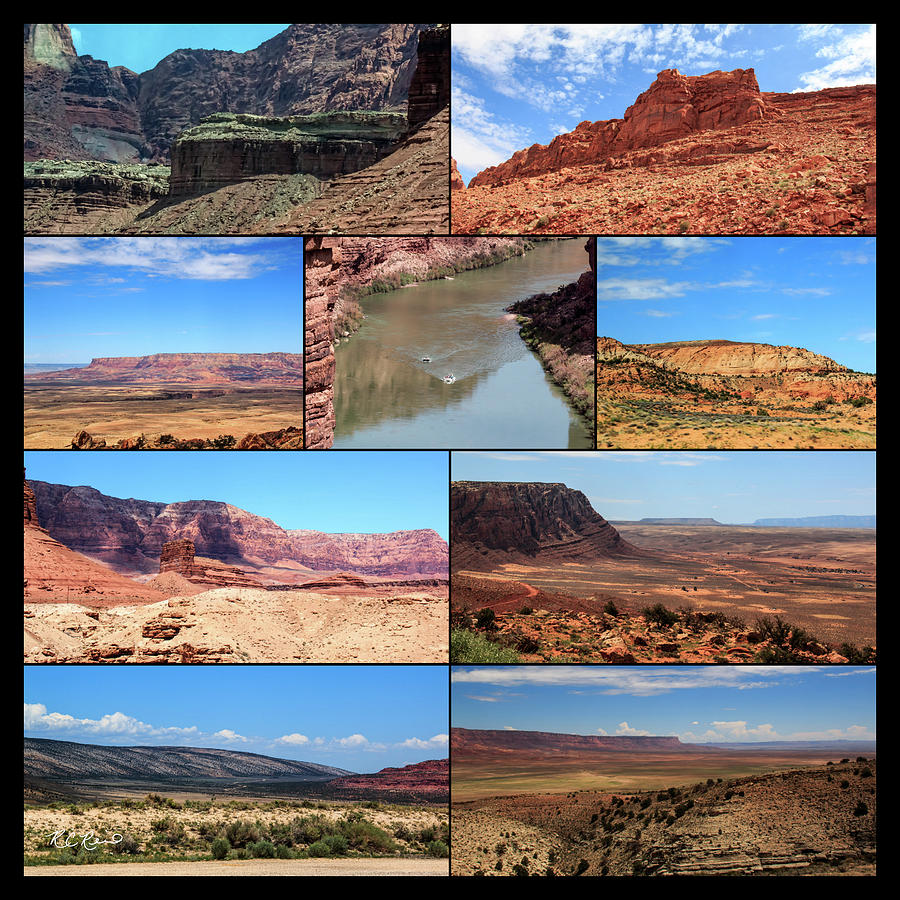 On the Road - U.S. National Parks - Scenic Collage 2  Photograph by Ronald Reid