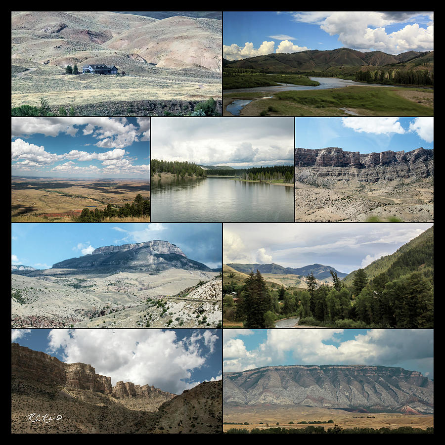 On the Road - U.S. National Parks - Scenic Collage 4  Photograph by Ronald Reid