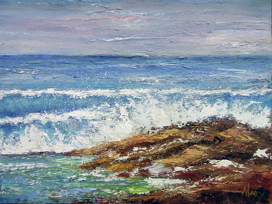 On the Rocks Painting by Mary Bridges