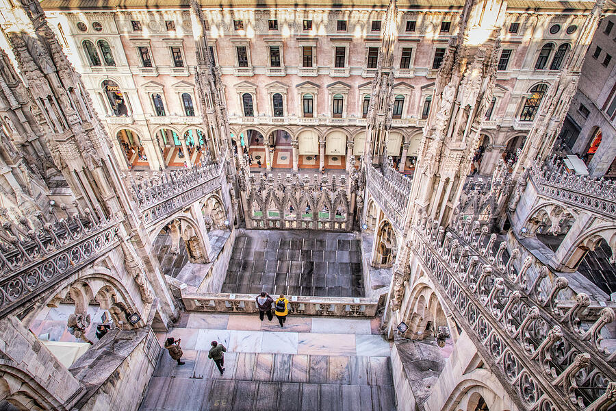 On The Roof Of Duomo In Milan, Italy Photograph by Elvira Peretsman