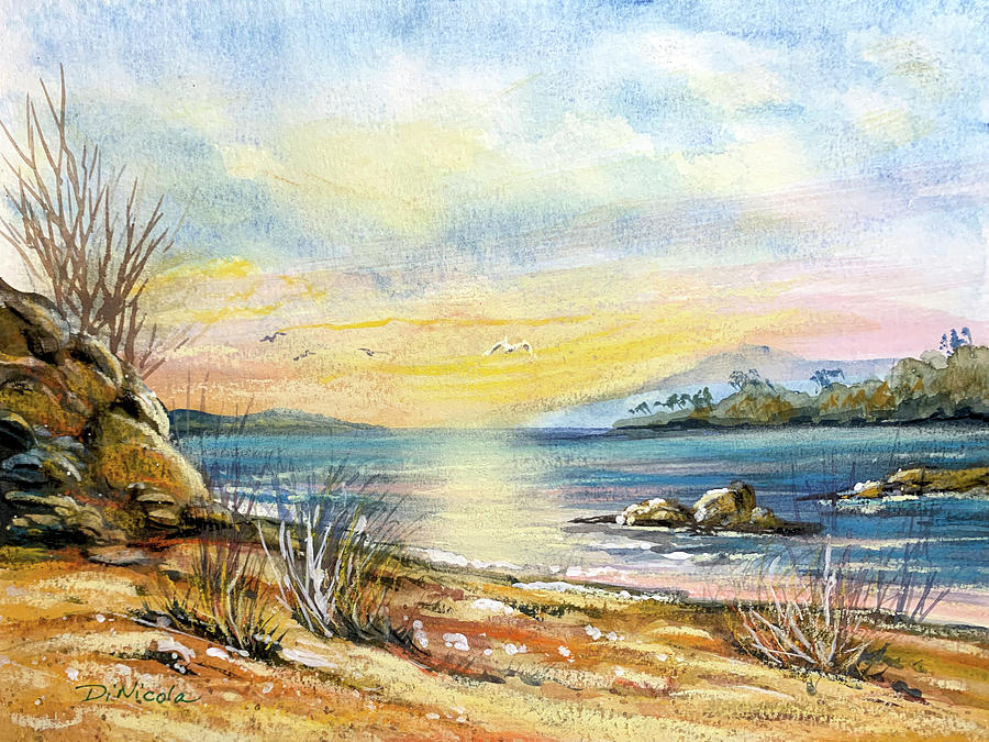On the Shore Painting by Anthony DiNicola