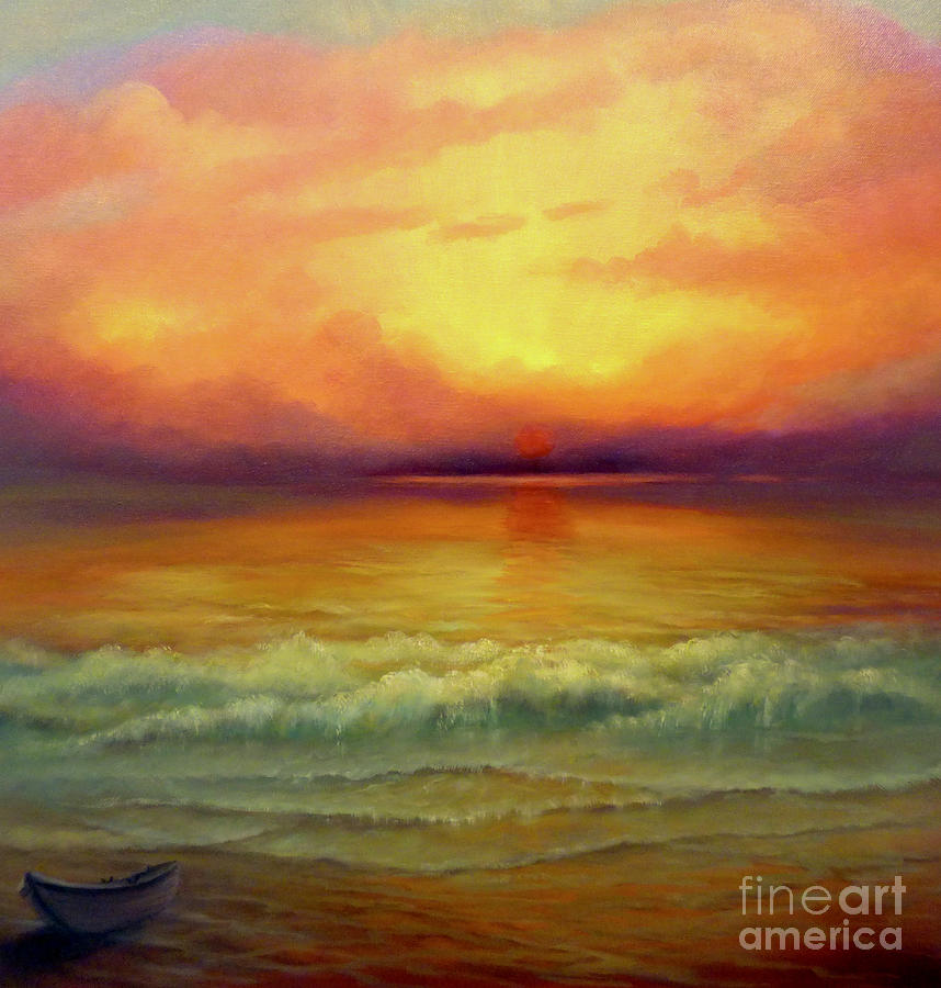 On the Shore Painting by Lee Campbell