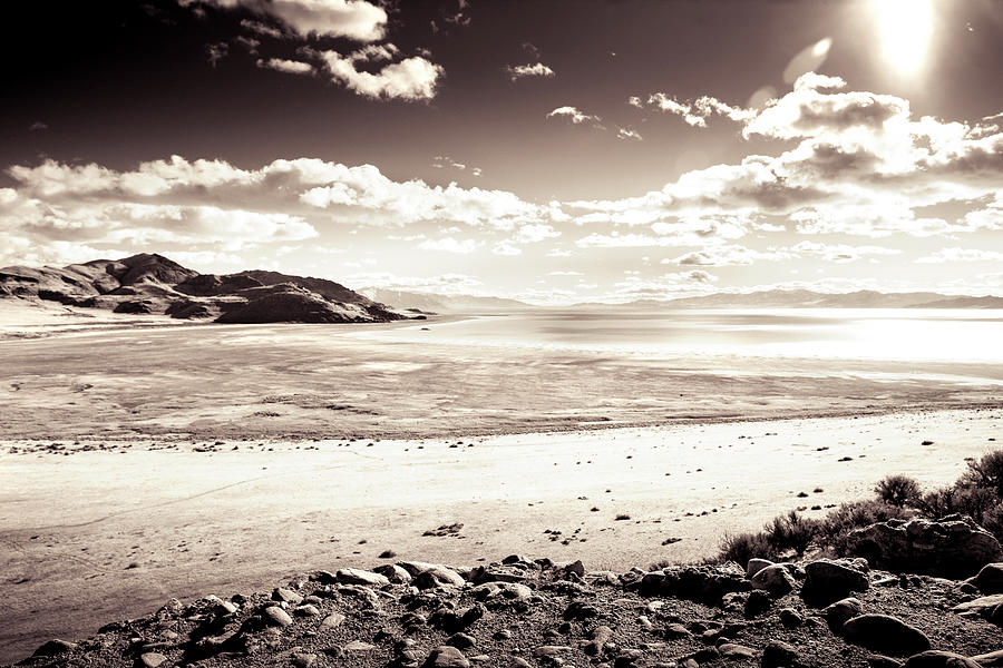 On The Shore of the Great Salt Lake Photograph by Mark Gomez