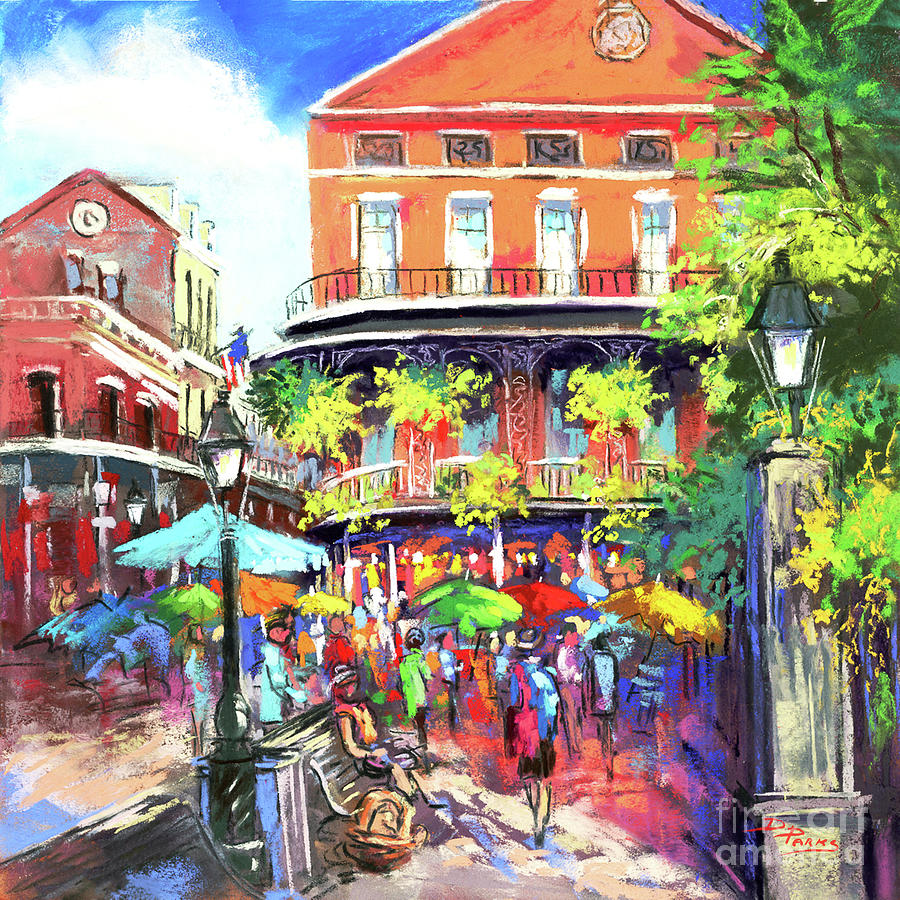 On The Square Painting by Dianne Parks