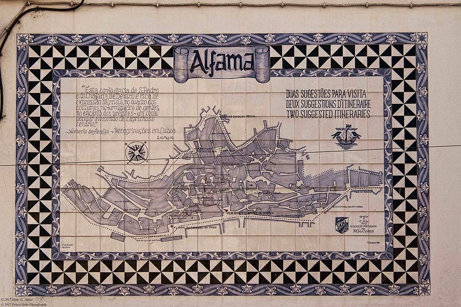 On The Streets Of Alfama Map Of Alfama Hany J 