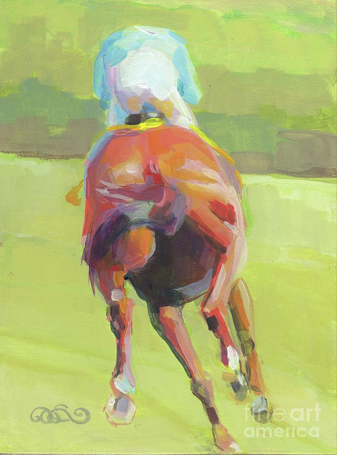 On the Turf I Painting by Kimberly Santini