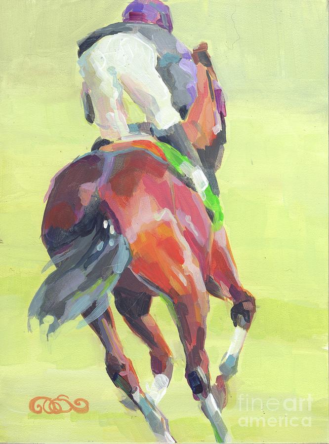 On the Turf II Painting by Kimberly Santini