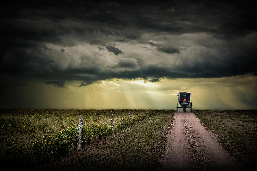 On the Way Home in Amish Country Photograph by Randall Nyhof