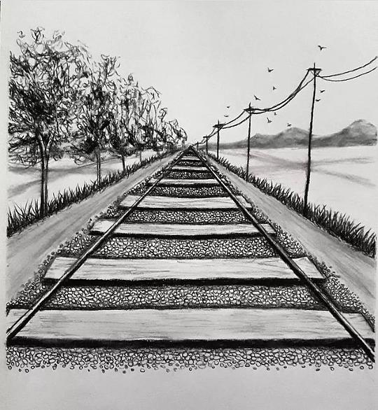 On the way to home Drawing by Gvantsa Tarimanishvili | Fine Art America