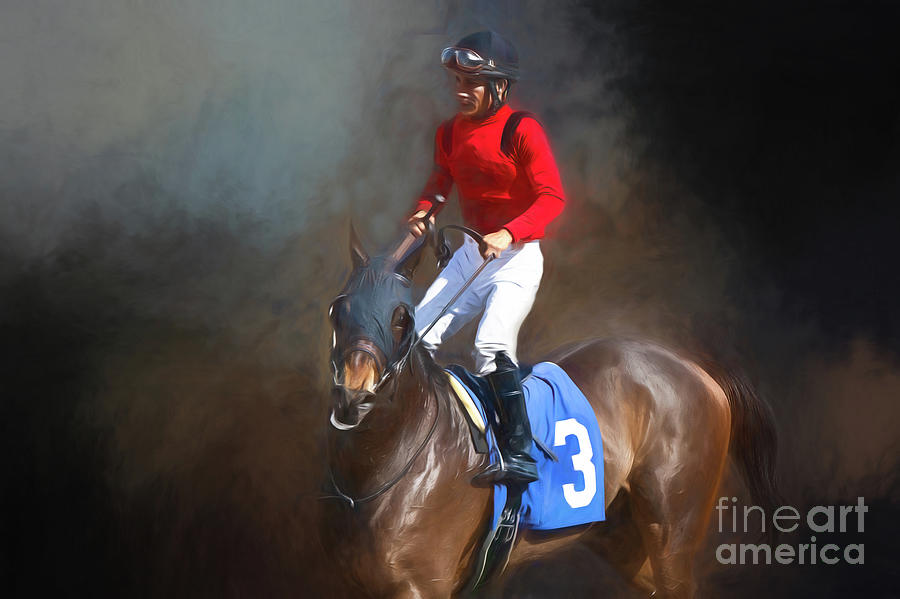 Hollywood Photograph - On The Way To Winners Circle by Ed Taylor