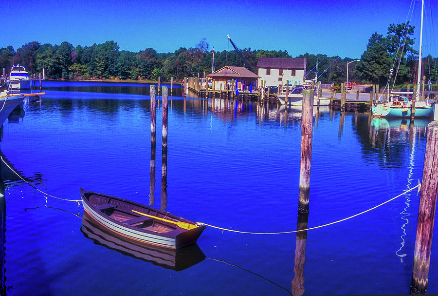 Onancock Wharf and Blue Water Photograph by James C Richardson
