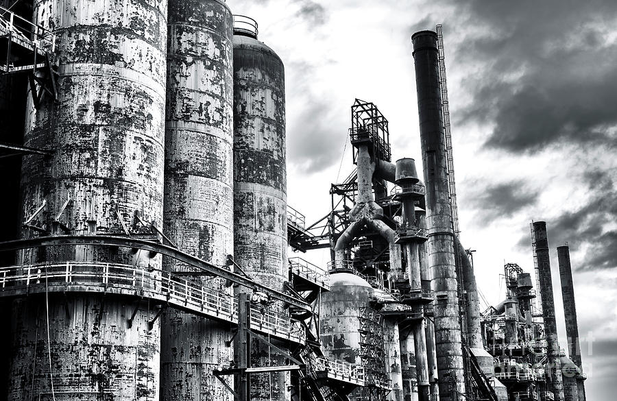 Once Proud at Bethlehem Steel Photograph by John Rizzuto