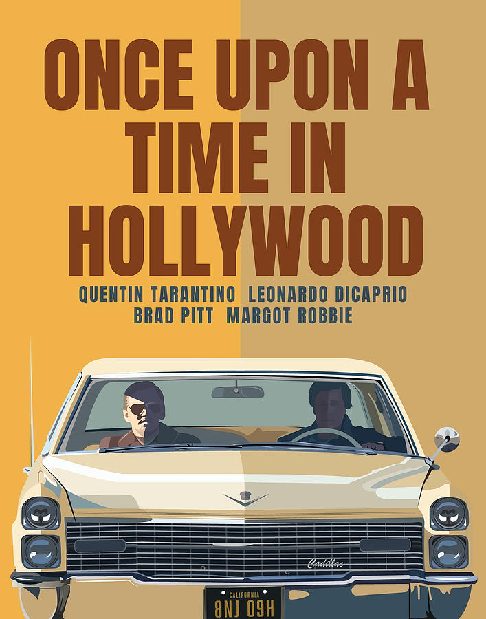 Once Upon a Time Hollywood Tarantino Film Art Painting by Wood Davies 