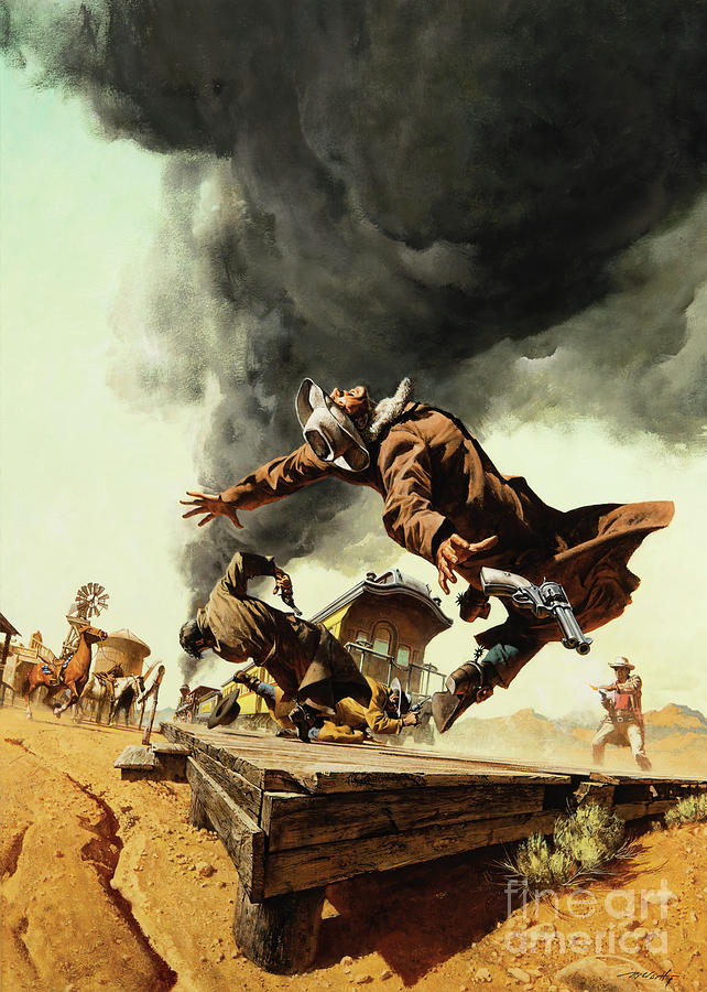 Once Upon a Time in the West 1968 - Textless Version Mixed Media by KulturArts Studio