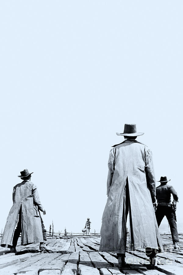 Once Upon a Time in the West - Vertical - Textless Mixed Media by KulturArts Studio