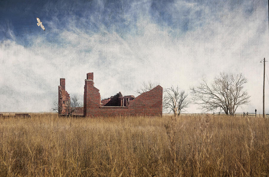 Once Upon a Time on the Lone Prairie Photograph by Karen Slagle
