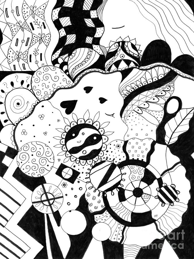 One After Another 1 Drawing by Helena Tiainen One After Another 1 Drawing by Helena Tiainen