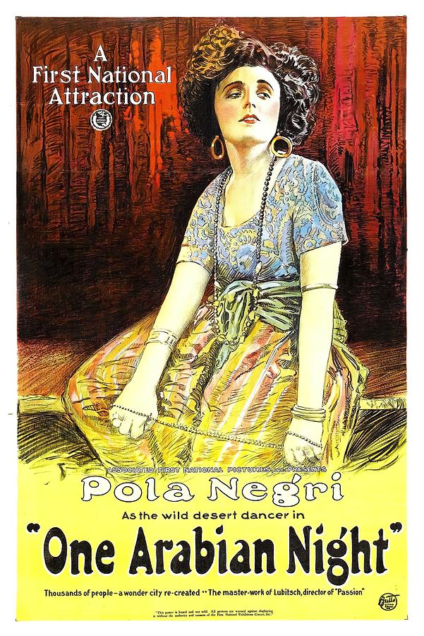 Vintage Mixed Media - One Arabian Night - 1920 by Movie World Posters