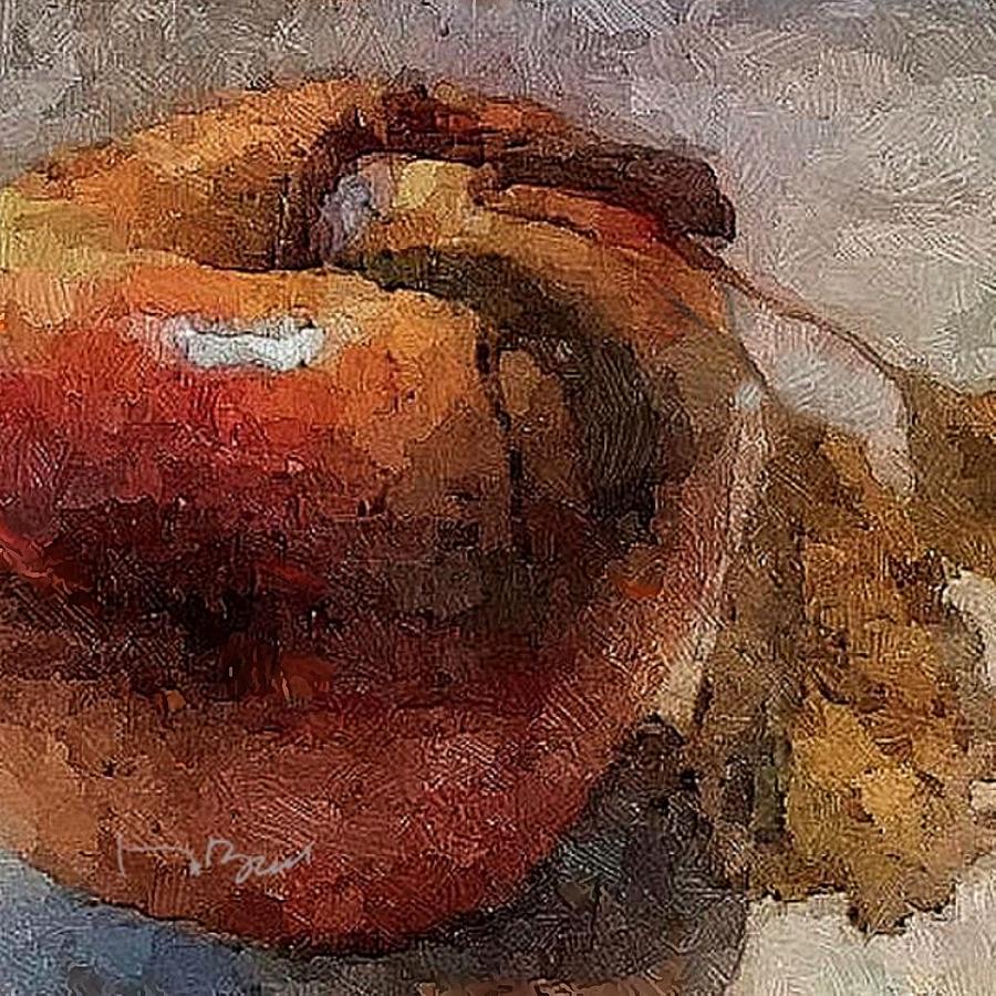 Abstract Digital Art - One Bad Apple by Don Berg