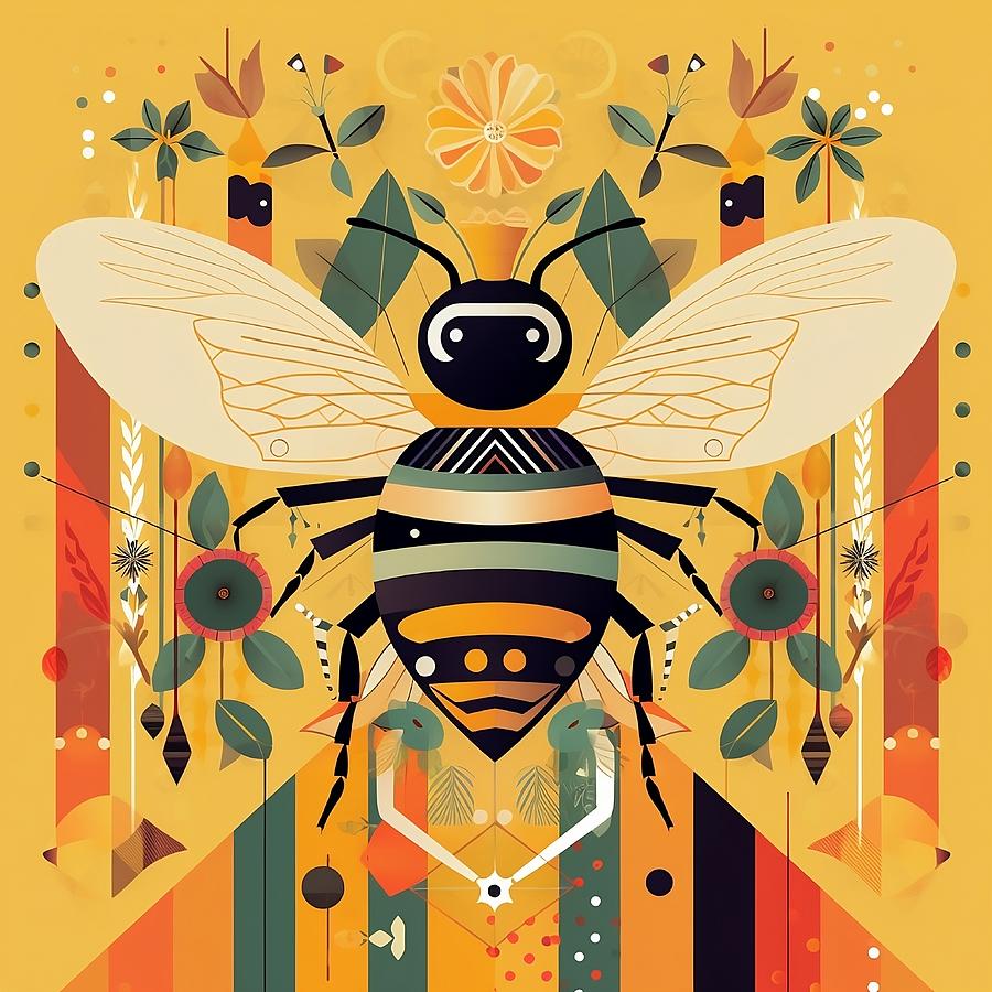 One Busy Bee Digital Art by Karyn Robinson