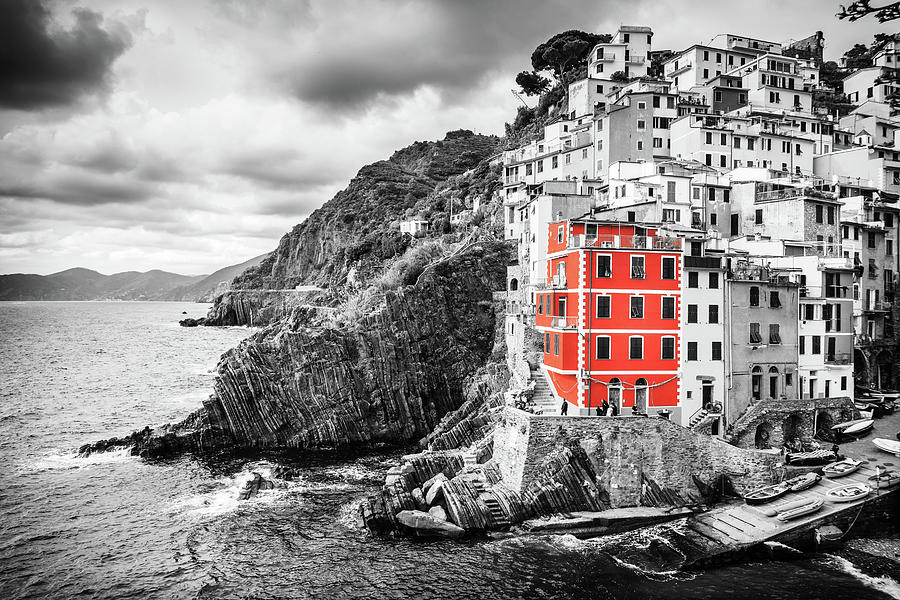 One color of Cinque Terre Photograph by Alexey Stiop