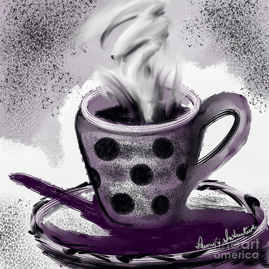 One Day Sketch Challenge-Hot Mug Digital Art by Lauries Intuitive