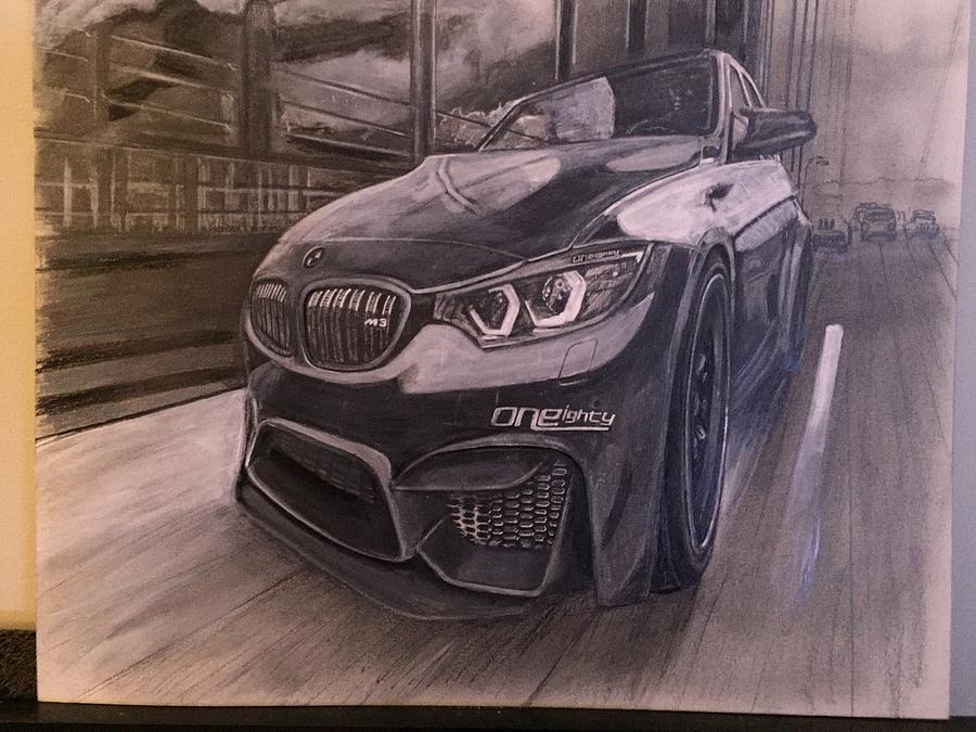 One eighty bmw Drawing by K R