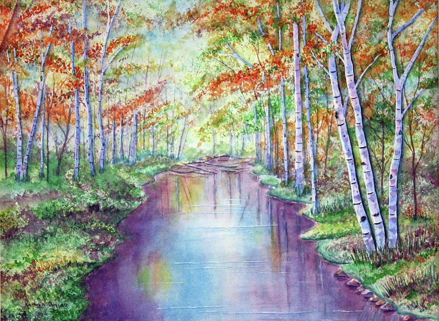 Fall Painting - One Fine Day by Kathryn Duncan