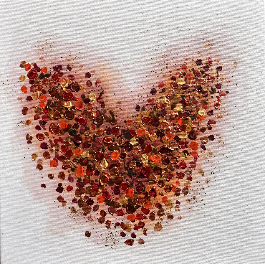 One Heart Painting by Amanda Dagg