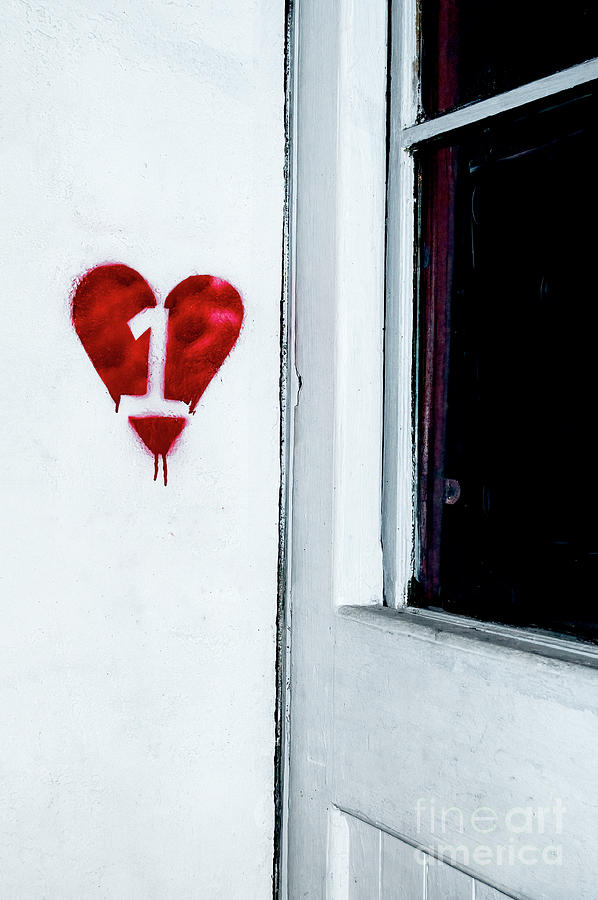 One Heart In The Corner Photograph by Frances Ann Hattier