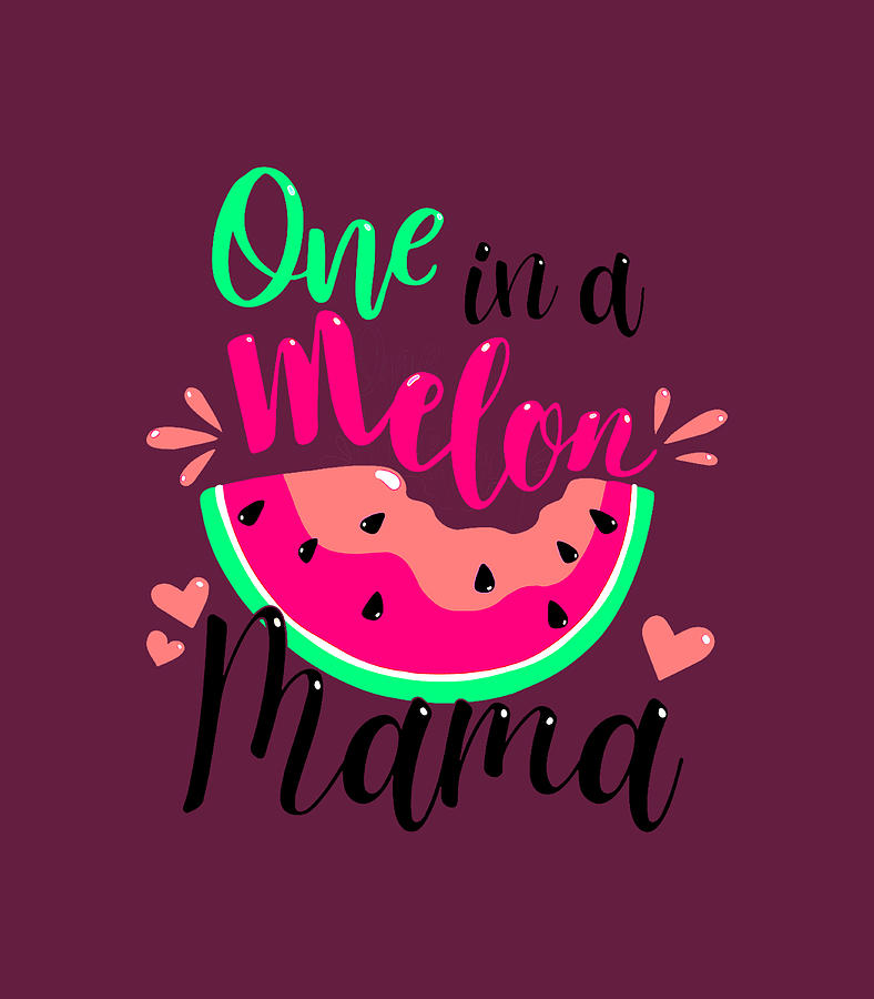 One in a Melon Mama Summer Birthday Party Matching Family Digital Art ...