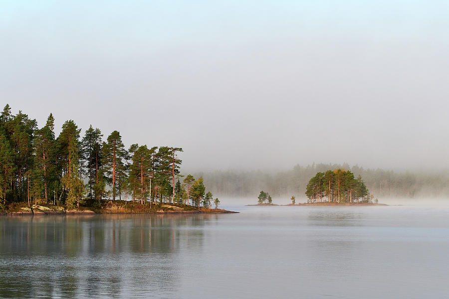 One lake one morning Photograph by Jouko Lehto