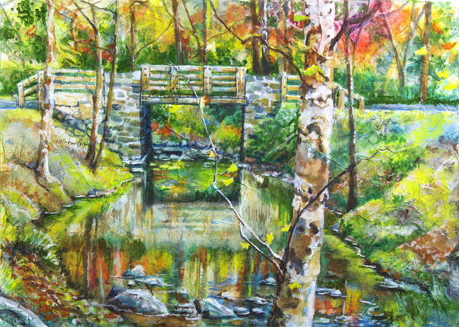 One Lane Bridge II, Hatboro, Pa. Painting