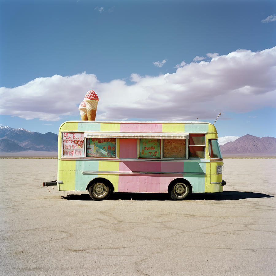 One Last Ice-cream Before the Desert Digital Art by YoPedro