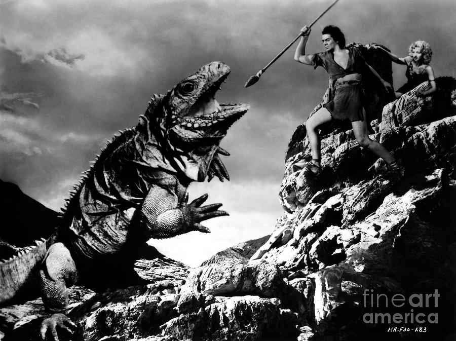 One Million Years BC - Victor Mature - Carole Landis Photograph by Bizarre Los Angeles Archive