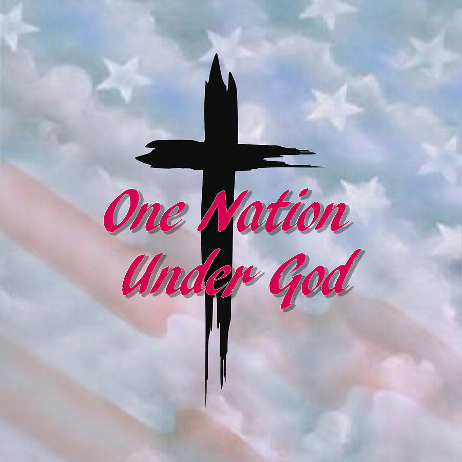 One Nation Under God Digital Art by Walter Herrit