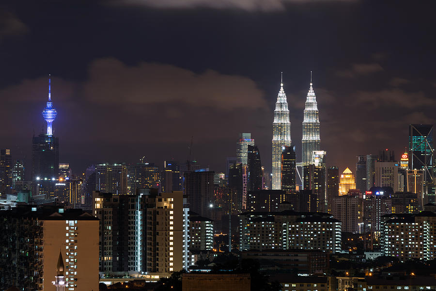 One night in Kuala Lumpur Photograph by Shaifulzamri