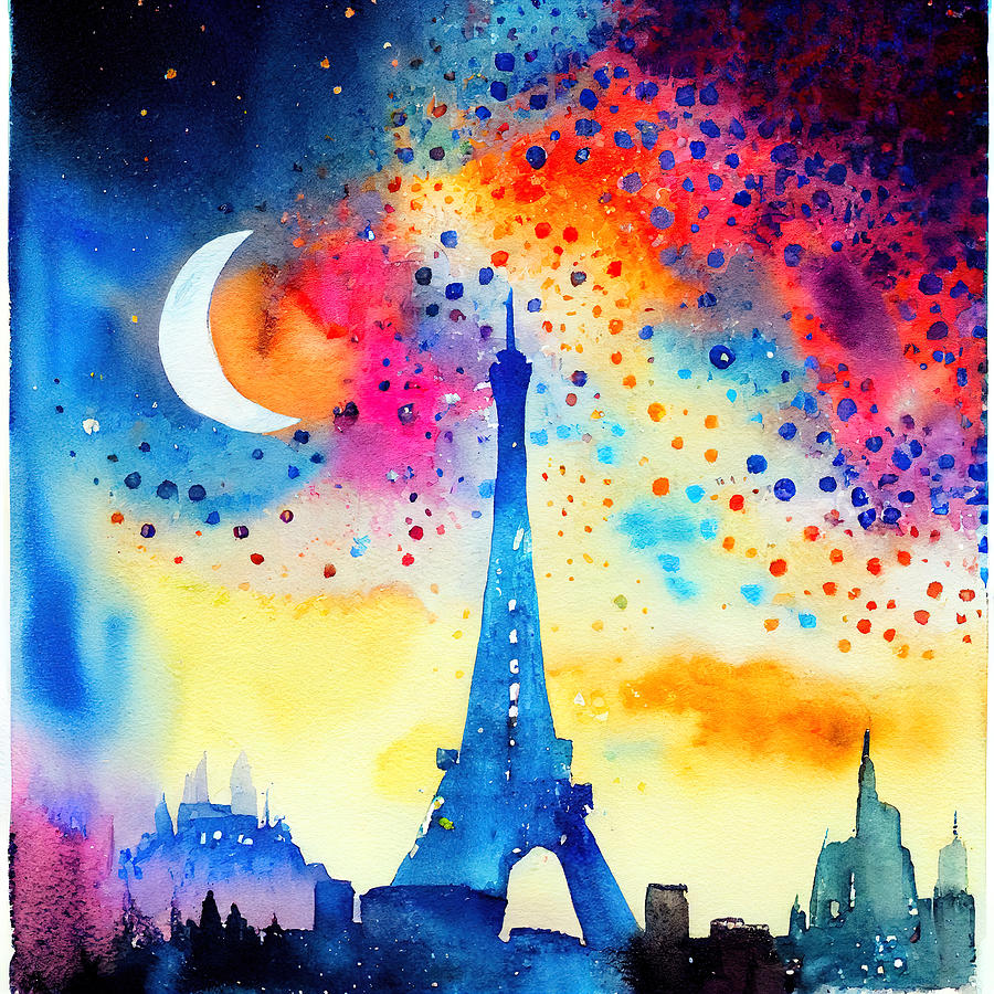 One Night In Paris Painting by Garrett Johnson - Fine Art America