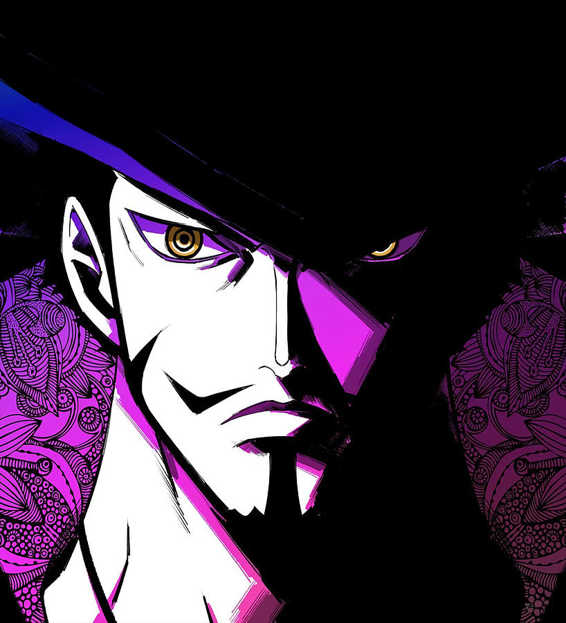 One Piece Dracule Mihawk Poster nostalgia Painting by Stewart Joanne ...