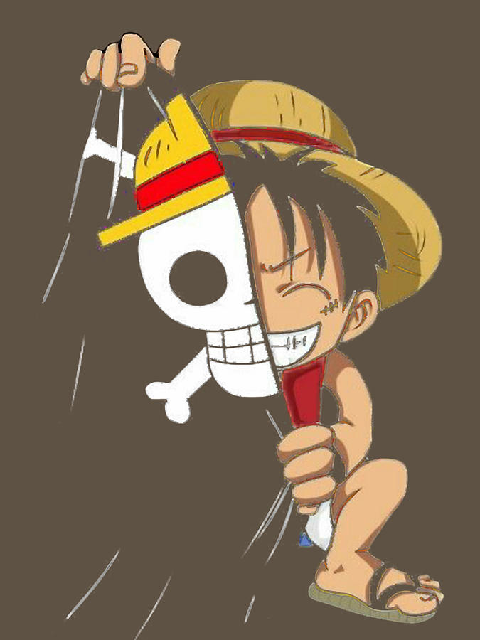 One Piece Luffy Classic Digital Art by Hanneke Schonewille - Fine Art ...