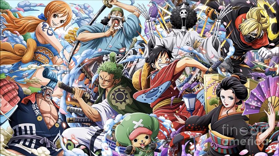 One Piece Wano Digital Art by Peter Wrightman | Fine Art America